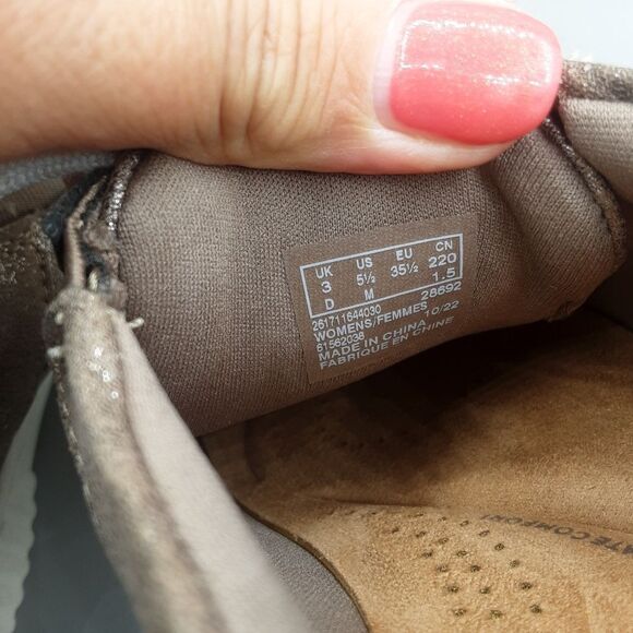 Clarks Caroline Ella Sneakers Women's 5.5M Brown Metallic 2 - Picture 8 of 11